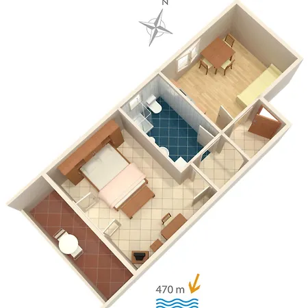 And With Parking Space Barbat, Rab - 4862 3*